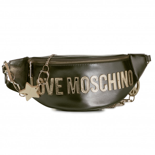 L.O.V.E M.O.S.C.H.I.N.O Waist Pack in Metallic Verde