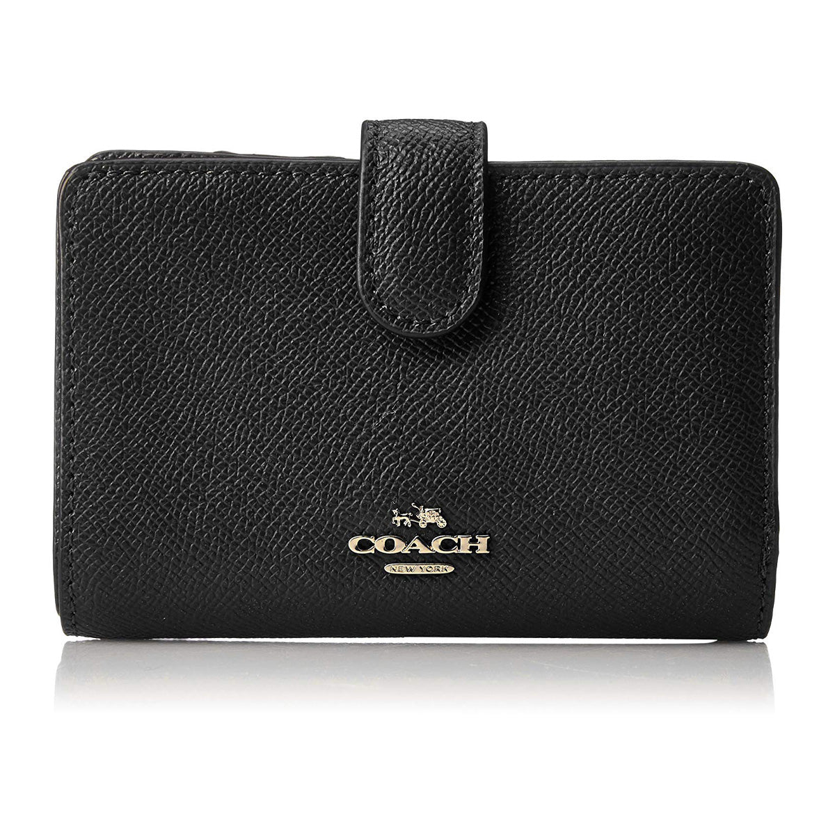 COACH Leather Medium Corner Zip Wallet
