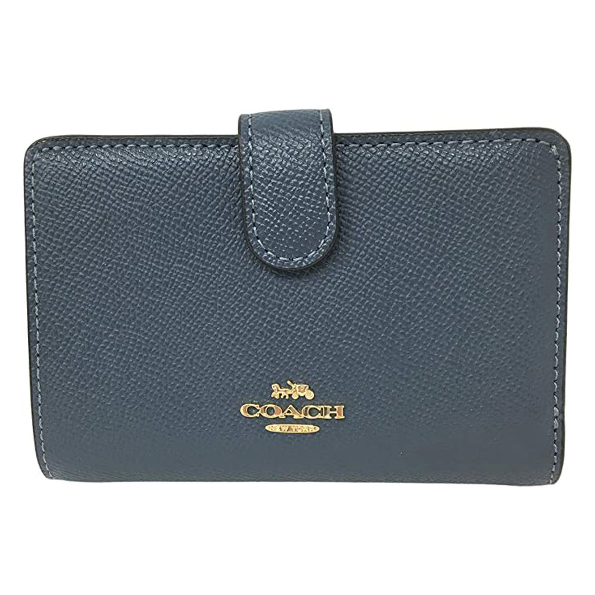 COACH Leather Medium Corner Zip Wallet