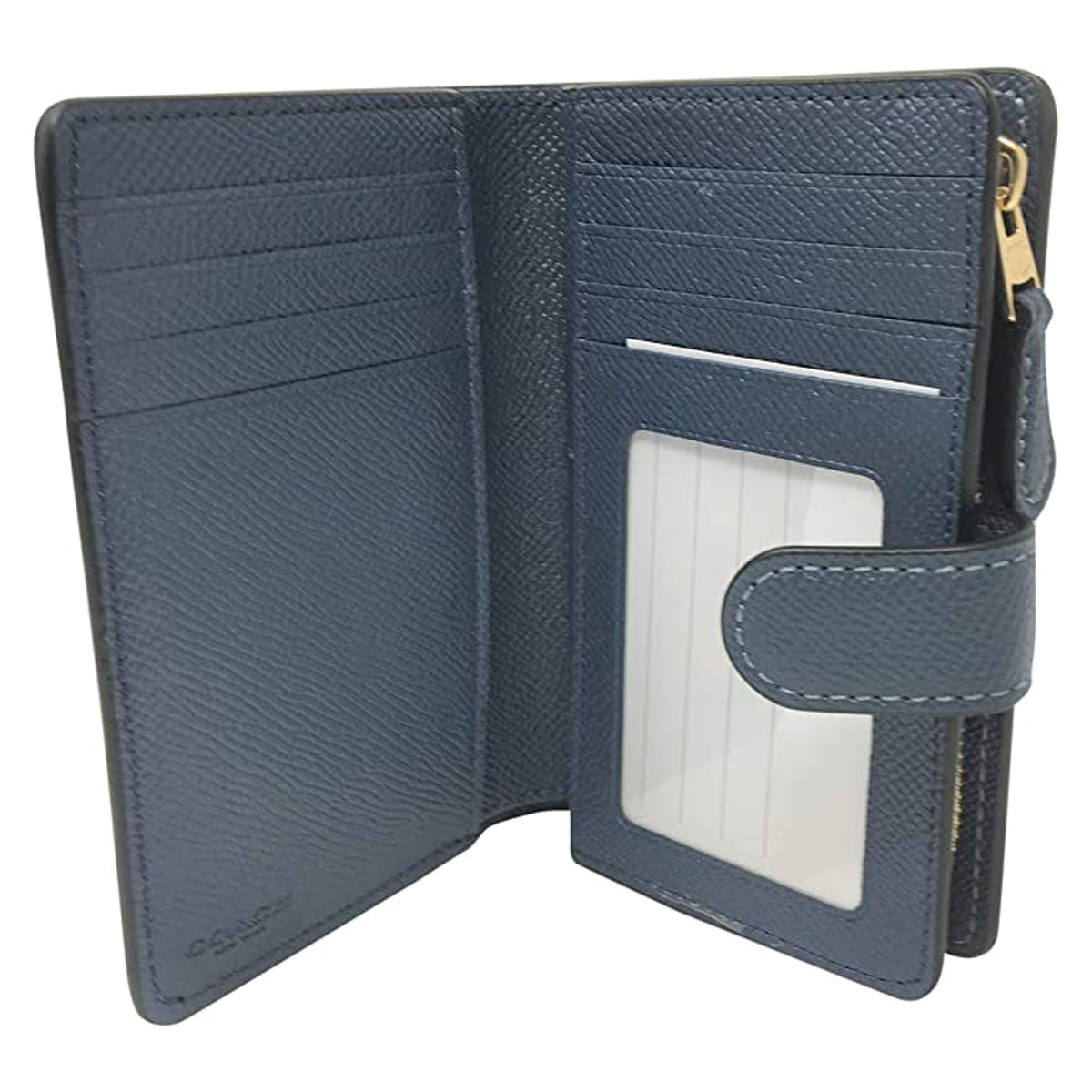 COACH Leather Medium Corner Zip Wallet