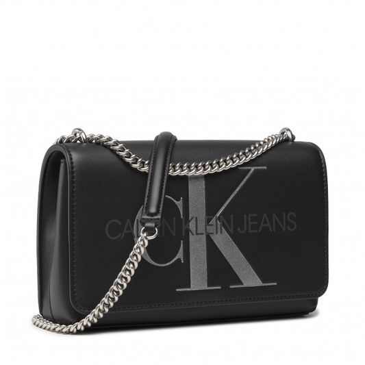 CALVIN KLEIN JEANS Sculpted Convertible Flap Bag with Strap for Shoulder/Crossbody Wear