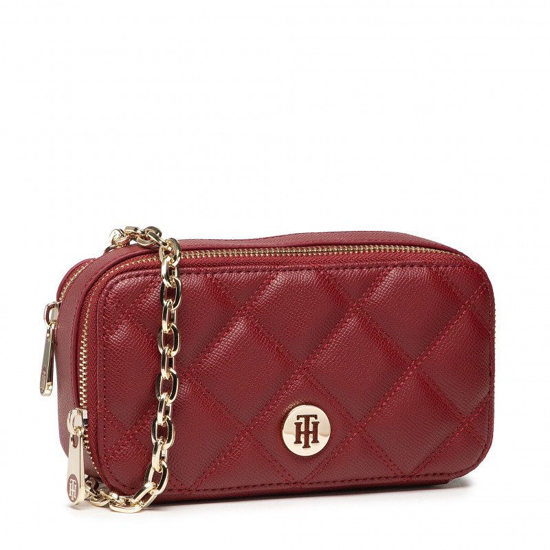 TOMMY HILFIGER Honey Mini Chain Crossover Quilt Crossbody Bag