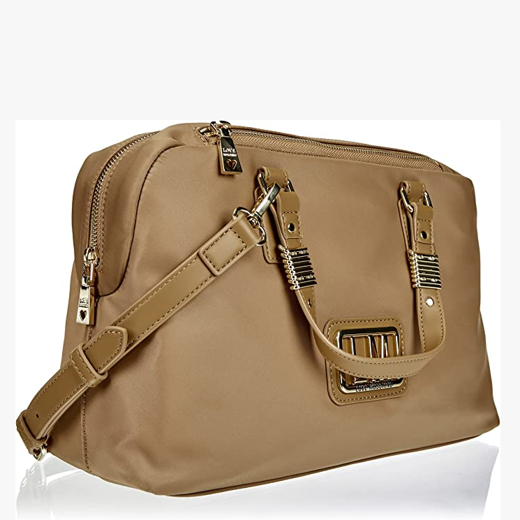 L.O.V.E  M.O.S.C.H.I.N.O  Shoulder Bag with Detachable Strap for Crossbody Wear