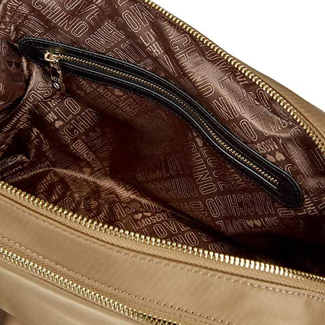 L.O.V.E  M.O.S.C.H.I.N.O  Shoulder Bag with Detachable Strap for Crossbody Wear