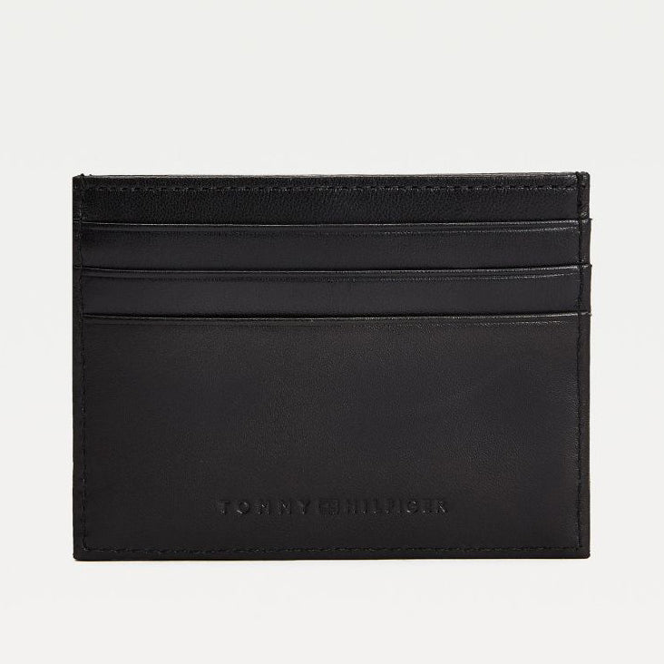 TOMMY HILFIGER Signature Leather Card Holder