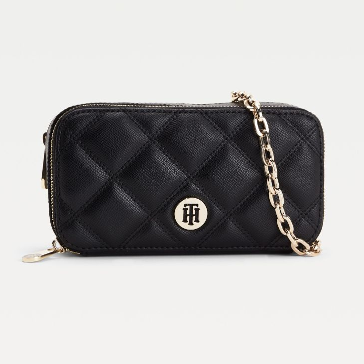 TOMMY HILFIGER Honey Mini Chain Crossover Quilt Crossbody Bag