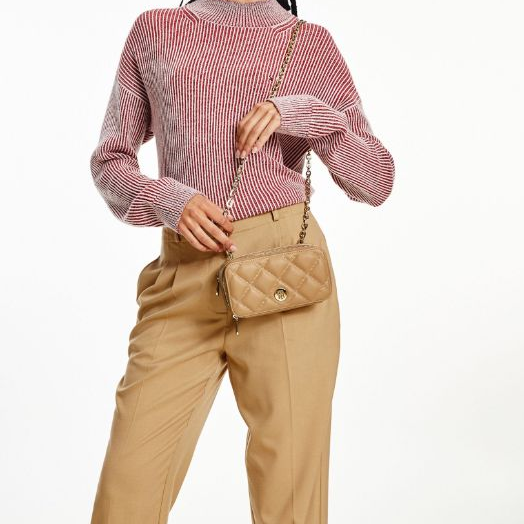 TOMMY HILFIGER Honey Mini Chain Crossover Quilt Crossbody Bag