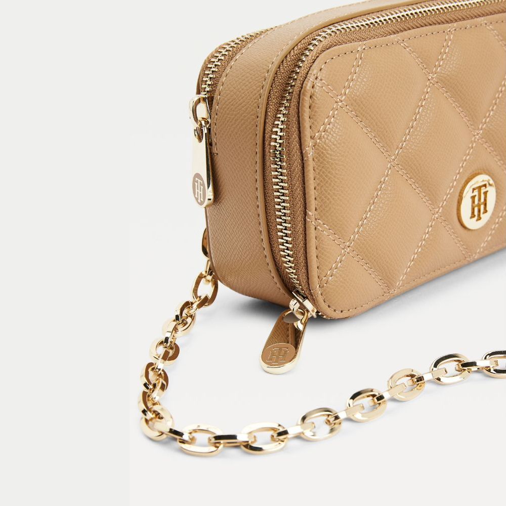 TOMMY HILFIGER Honey Mini Chain Crossover Quilt Crossbody Bag