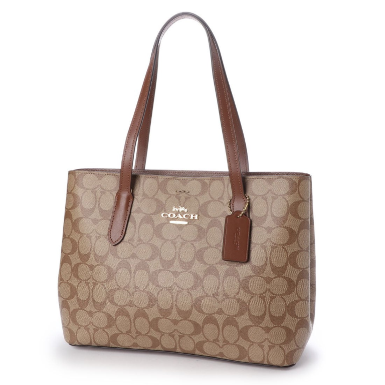 C.O.A.C.H Avenue Carryall Shoulder Bag with Sling for Crossbody Wear In Signature Canvas