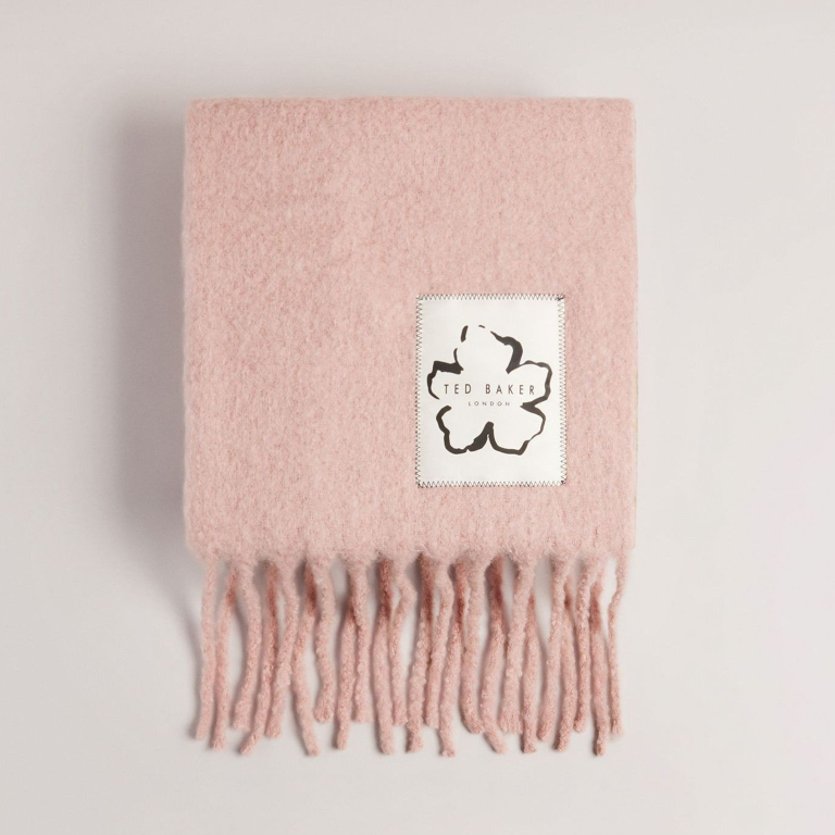 T.E.D B.A.K.E.R Tiba Long Tassel Scarf in pink