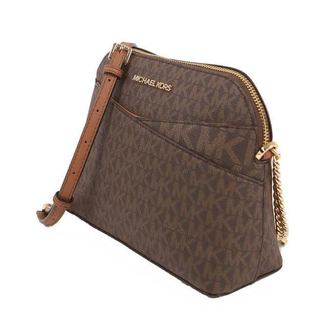 M.I.C.H.A.E.L K.O.R.S Medium Signature Dome Crossbody Jet Set Travel Bag