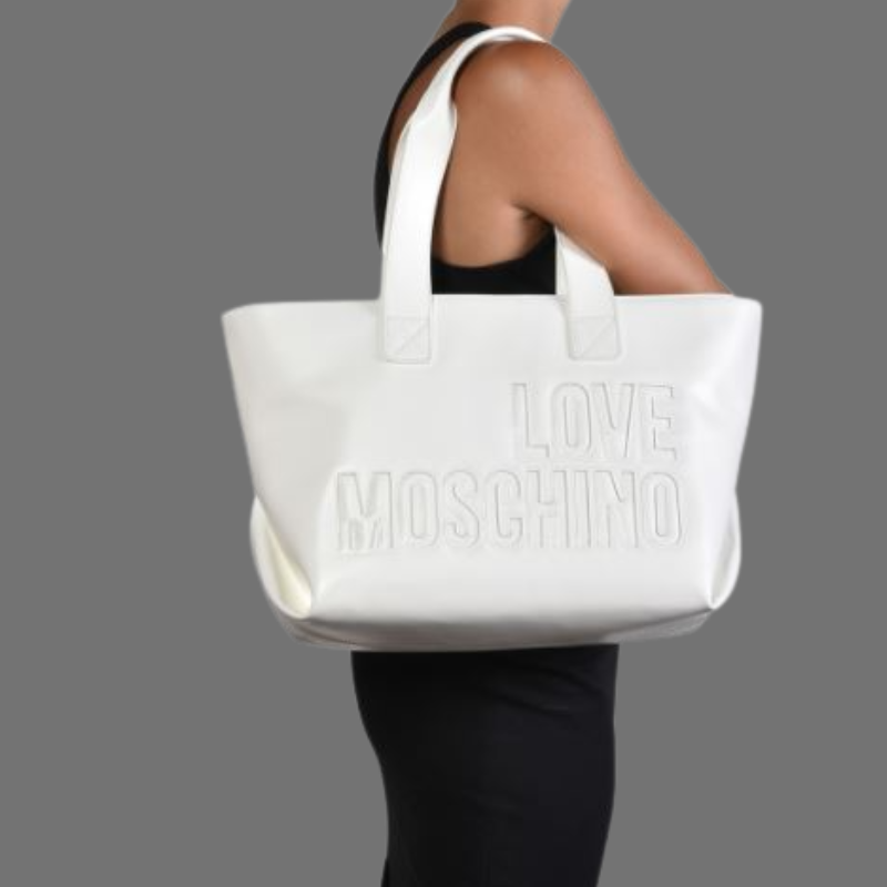 L.O.V.E M.O.S.C.H.I.N.O Woman Shopper/Tote Bag