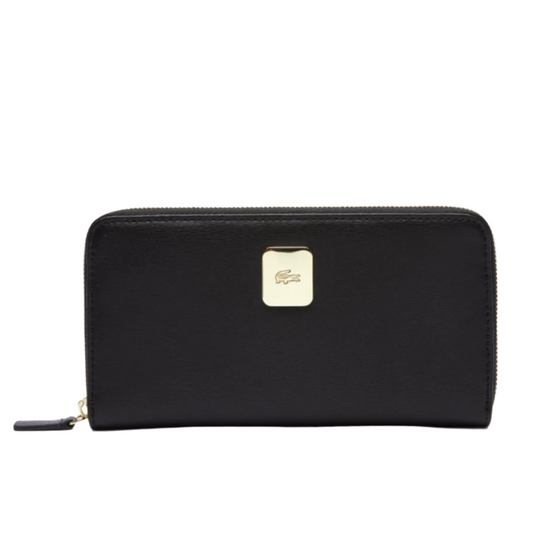 L.A.C.O.S.T.E Women's Amelia Leather Large Zip Wallet