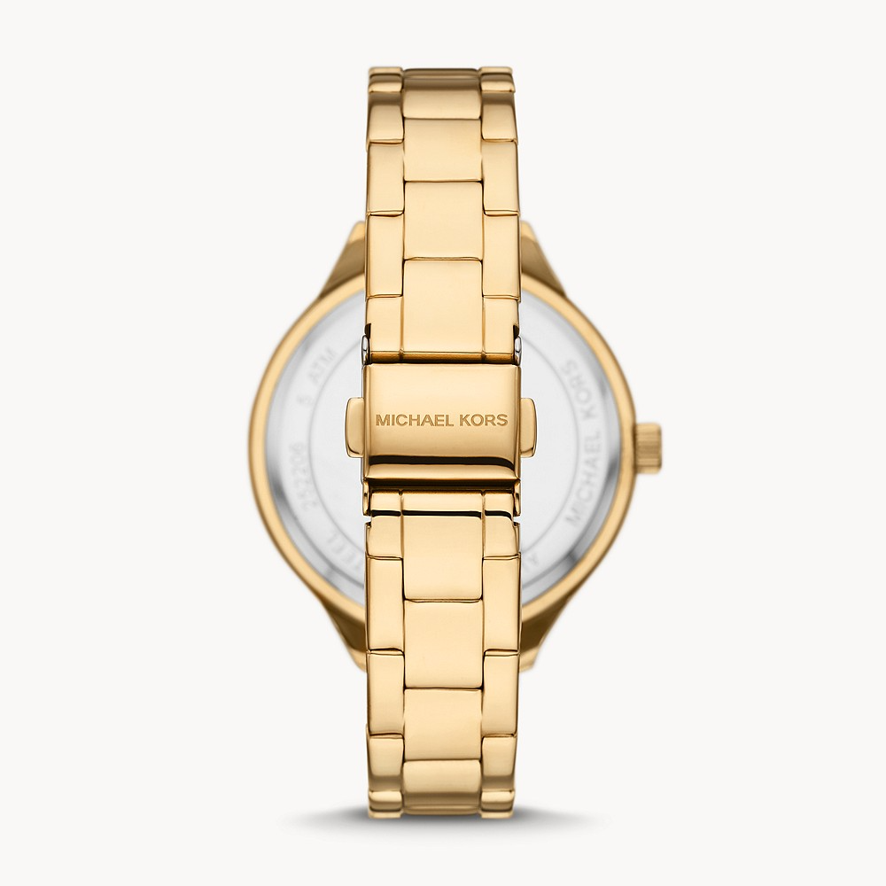 M.I.C.H.A.E.L K.O.R.S Three-Hand Gold Tone Stainless Steel Ladies Watch