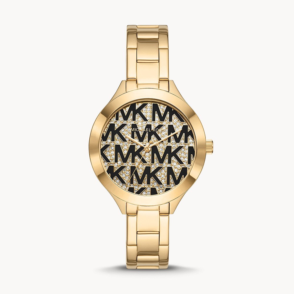 M.I.C.H.A.E.L K.O.R.S Three-Hand Gold Tone Stainless Steel Ladies Watch