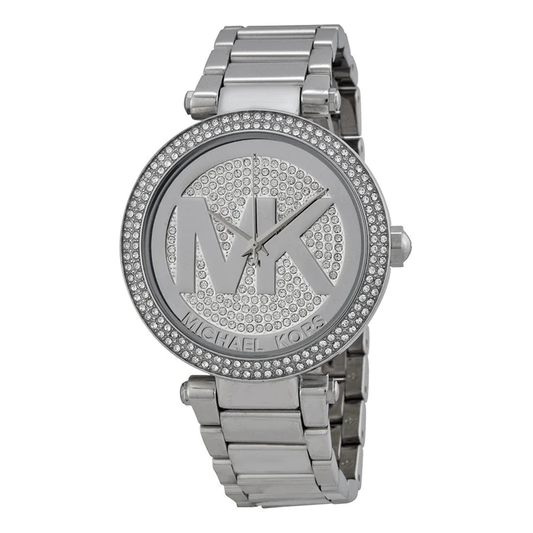 MICHAEL KORS Parker Crystal Pave Dial/Quartz Ladies Watch