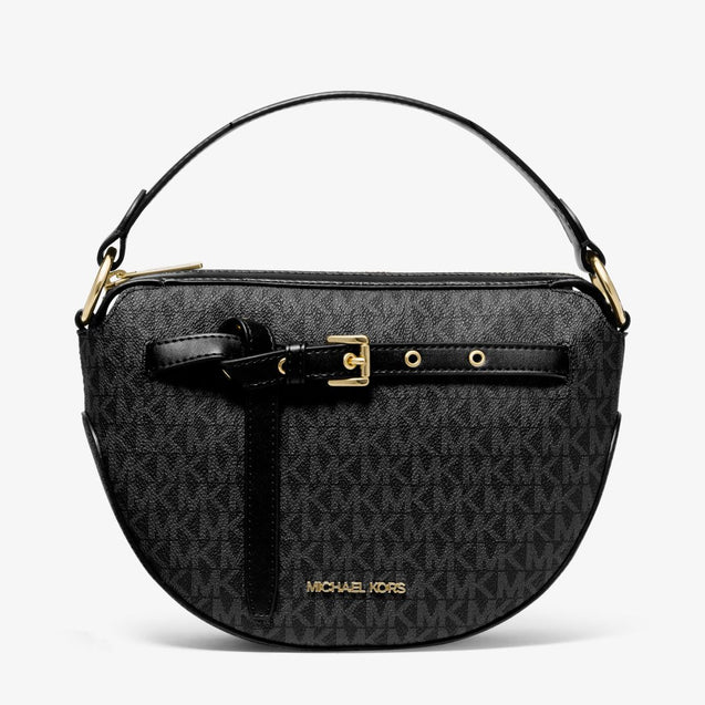 M.I.C.H.A.E.L K.O.R.S Emilia Medium Logo Shoulder Bag with Strap for Crossbody Wear