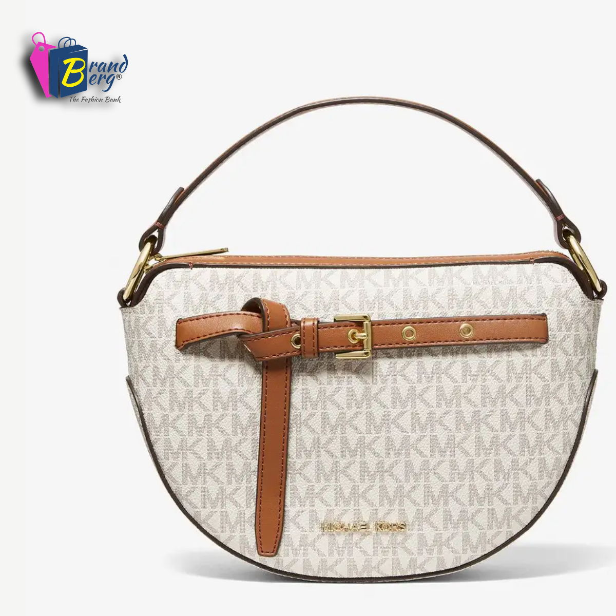 M.I.C.H.A.E.L K.O.R.S Emilia Medium Logo Shoulder Bag with Strap for Crossbody Wear