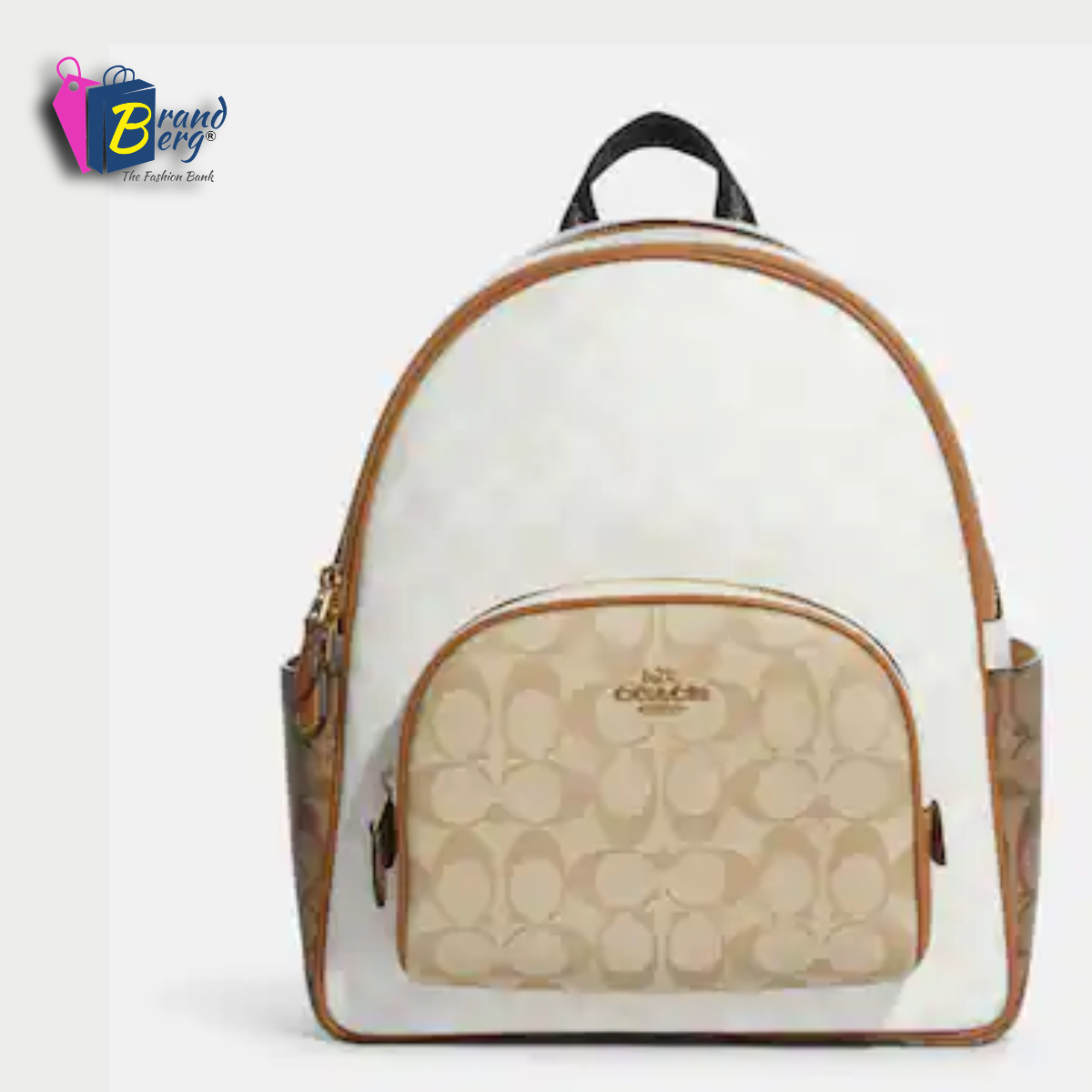 C.O.A.C.H Court Backpack In Blocked Signature Canvas