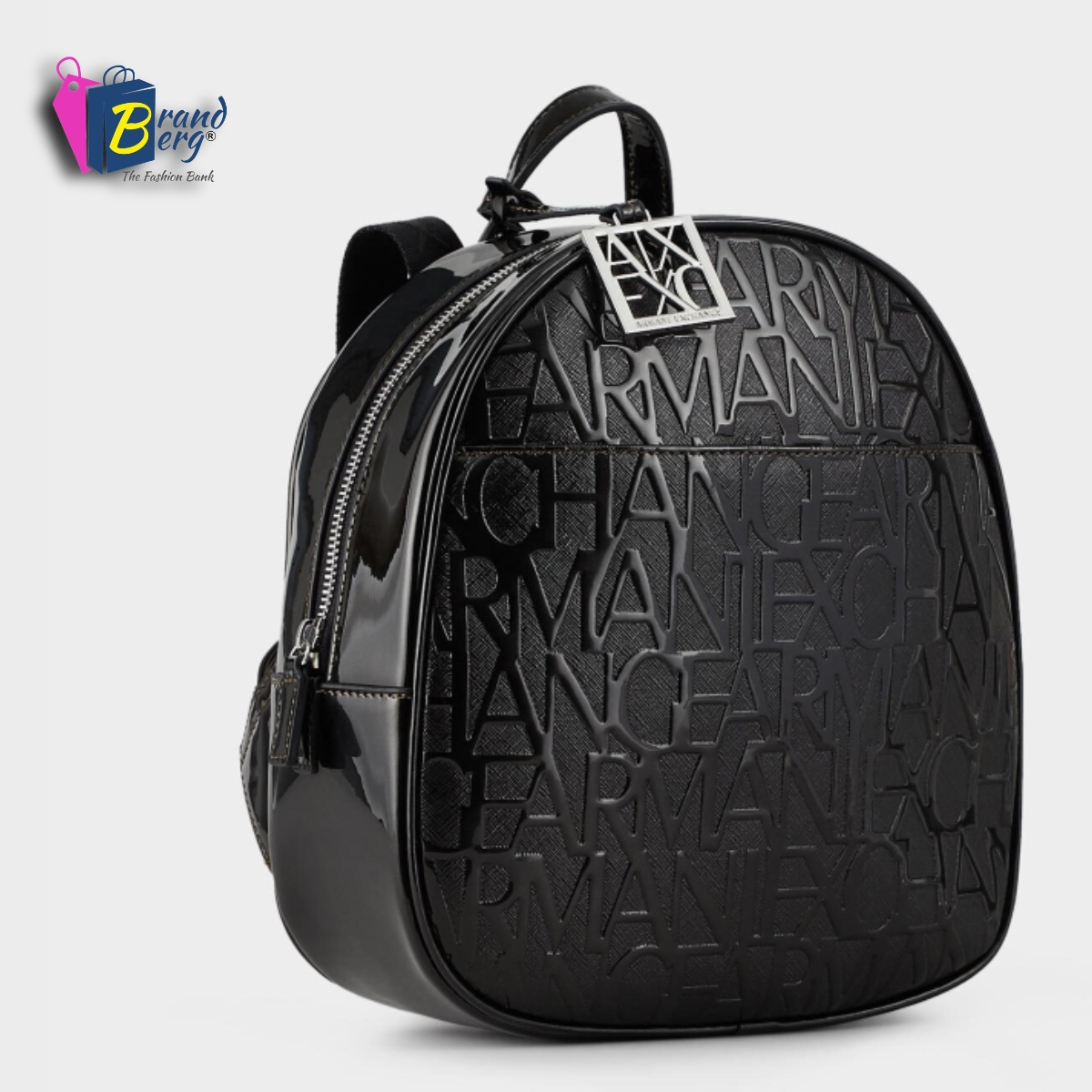 A.R.M.A.N.I E.X.C.H.A.N.G.E Brand Embossed Backpack
