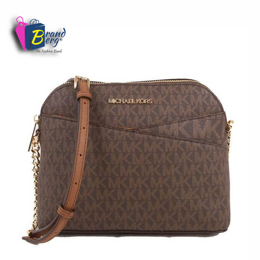 M.I.C.H.A.E.L K.O.R.S Medium Signature Dome Crossbody Jet Set Travel Bag