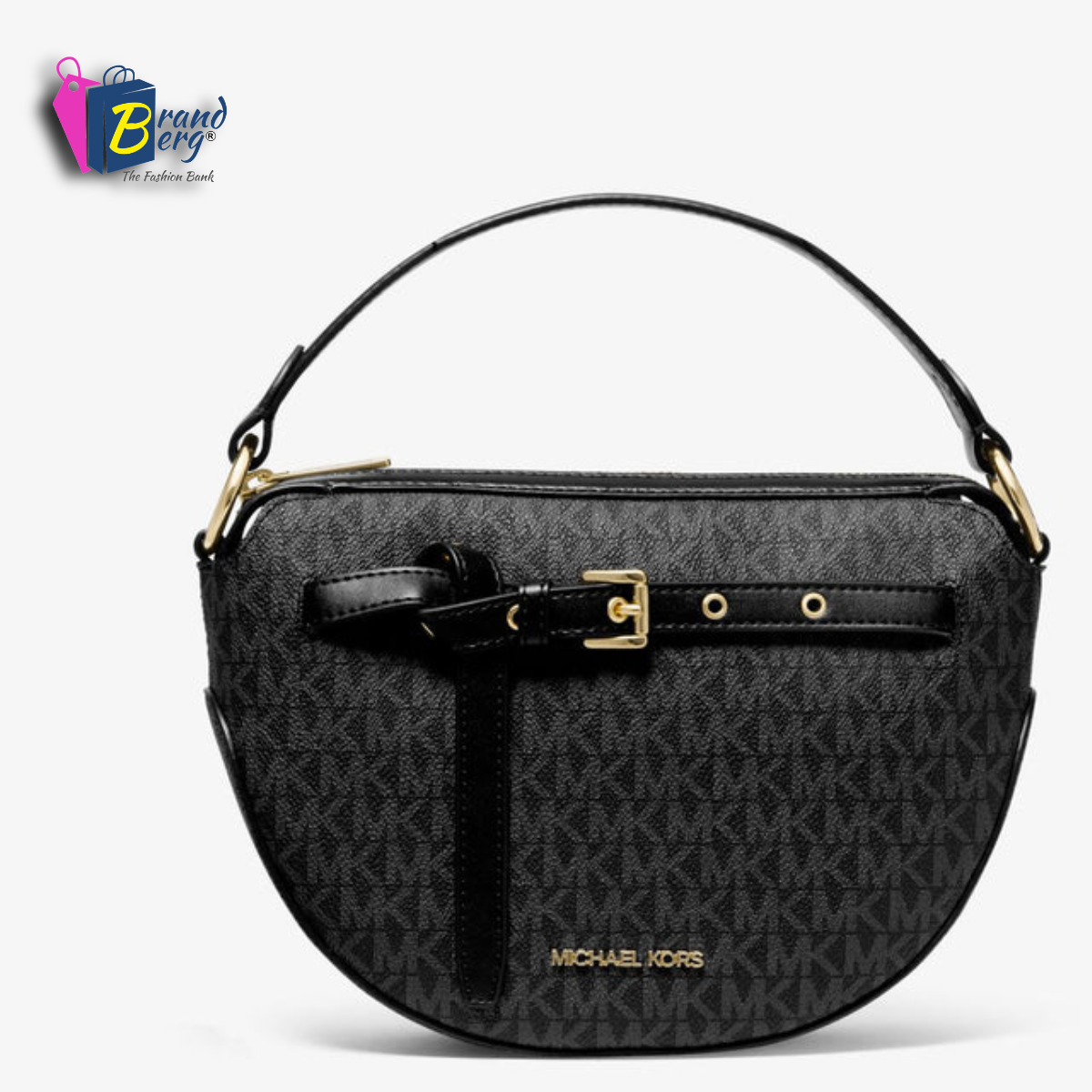 M.I.C.H.A.E.L K.O.R.S Emilia Medium Logo Shoulder Bag with Strap for Crossbody Wear