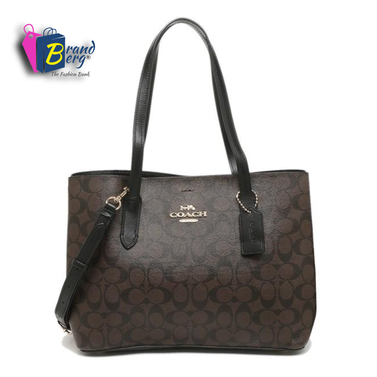 C.O.A.C.H Avenue Carryall Shoulder Bag with Sling for Crossbody Wear In Signature Canvas