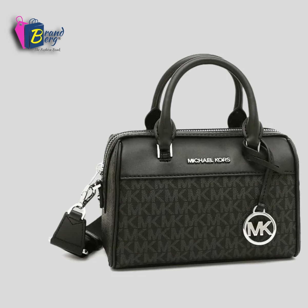 M.I.C.H.A.E.L K.O.R.S Travel Extra Small Duffle Crossbody Bag in Signature Black