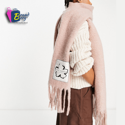 T.E.D B.A.K.E.R Tiba Long Tassel Scarf in pink