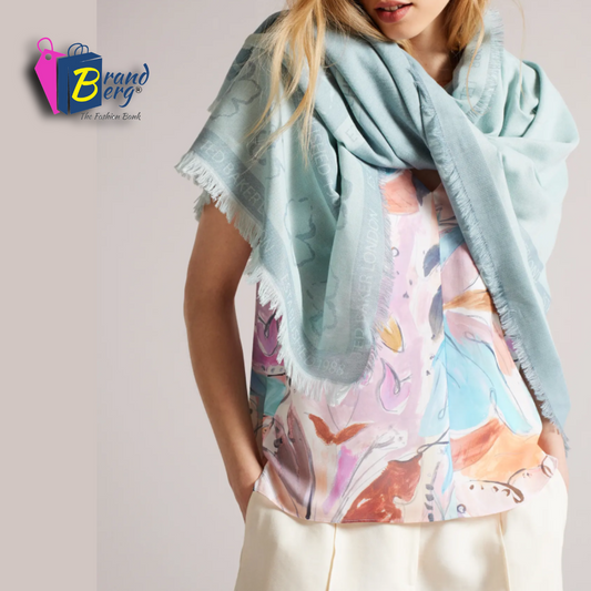 T.E.D B.A.K.E.R Kemily Magnolia Large Square Scarf