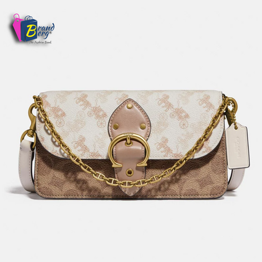 C.O.A.C.H Beat Crossbody Clutch In Signature Canvas With Horse And Carriage Print