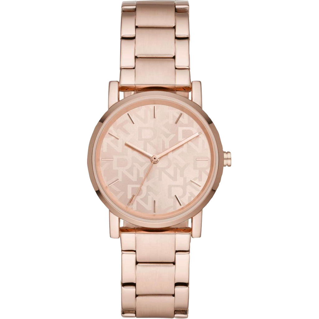 D.K.N.Y Soho Quartz Rose Dial Ladies Watch