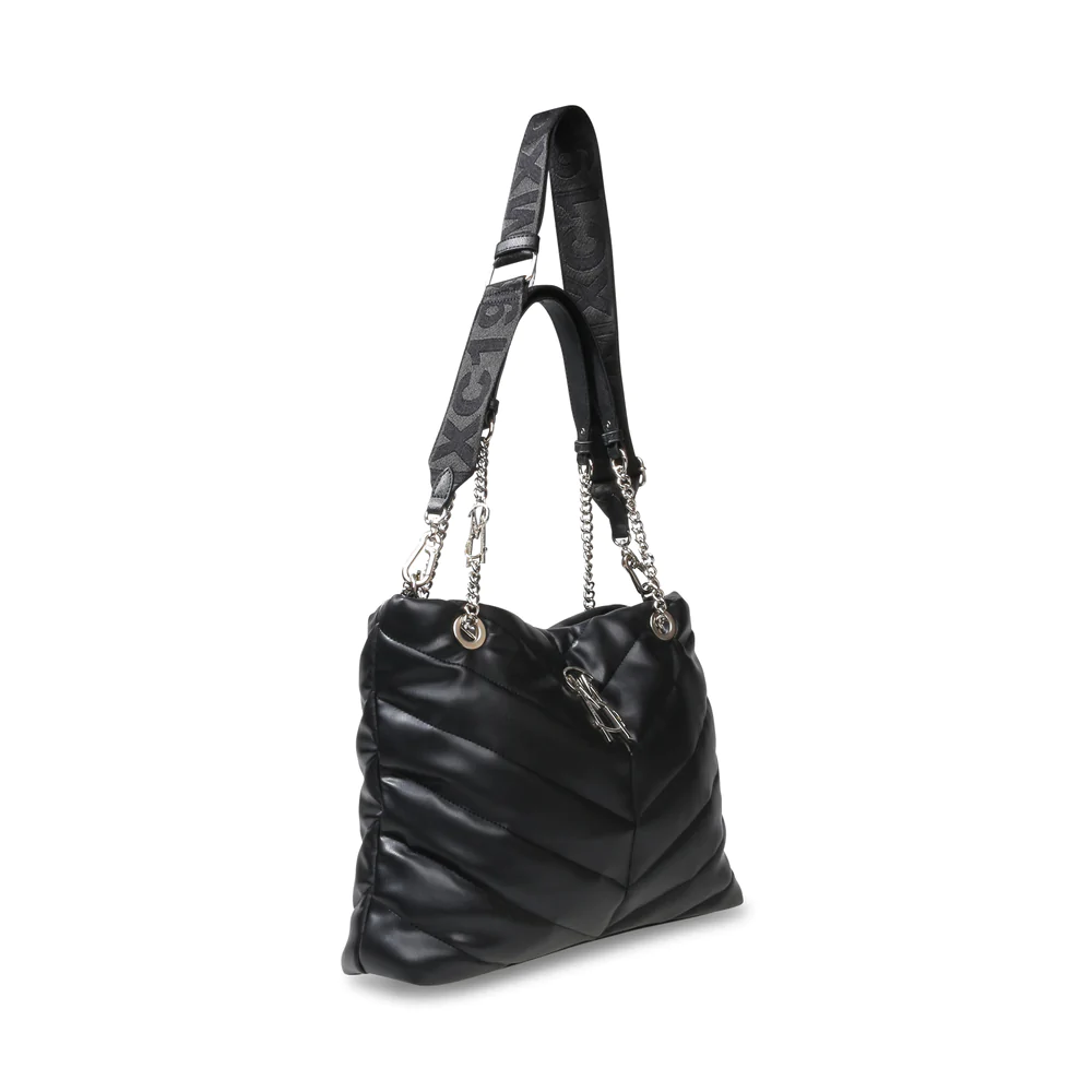 S.T.E.V.E M.A.D.D.E.N Bcameo Tote BLACK Bag with Detachable Strap for Shoulder/Crossbody Wear