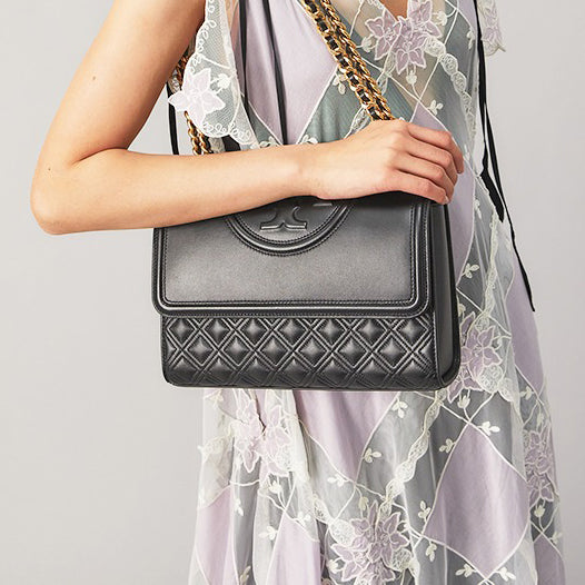 T.O.R.Y B.U.R.C.H Fleming Convertible Shoulder Bag in Elegant Black