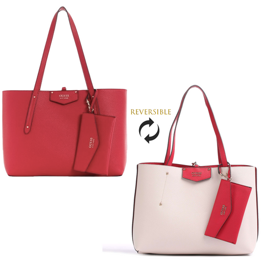 GUESS Bag Eco Brenton Reversible Tote Bag with Detachable Pouch