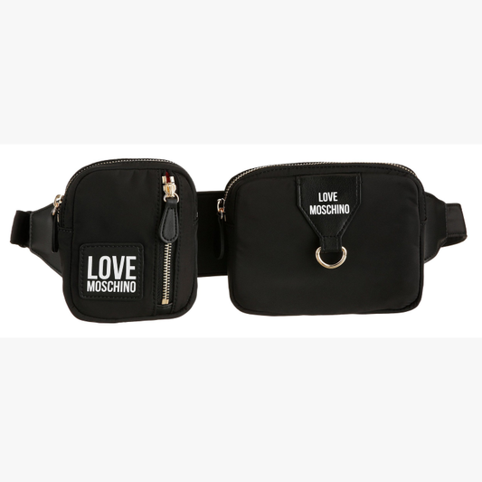 L.O.V.E M.O.S.C.H.I.N.O Fanny Pack/Belt Bag With Logo Patch For Waist/Crossbody Wear