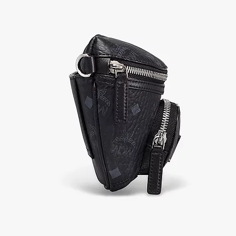 MCM Klassik Aren Crossbody/Waist Bag in Visetos with Detachable Strap