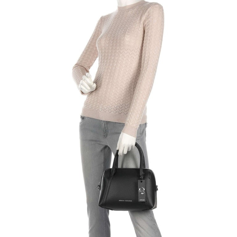 A.R.M.A.N.I E.X.C.H.A.N.G.E Handbag with Detachable Strap for Shoulder/Crossbody Wear