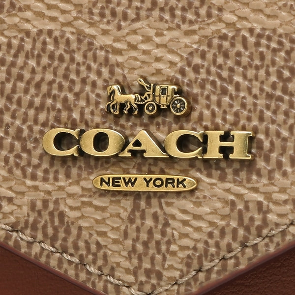 C.O.A.C.H Small Wallet In Signature With Floral Bow Print