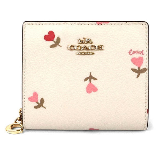 COACH Bi-fold Wallet Multi Heart Floral Print Ladies Wallet