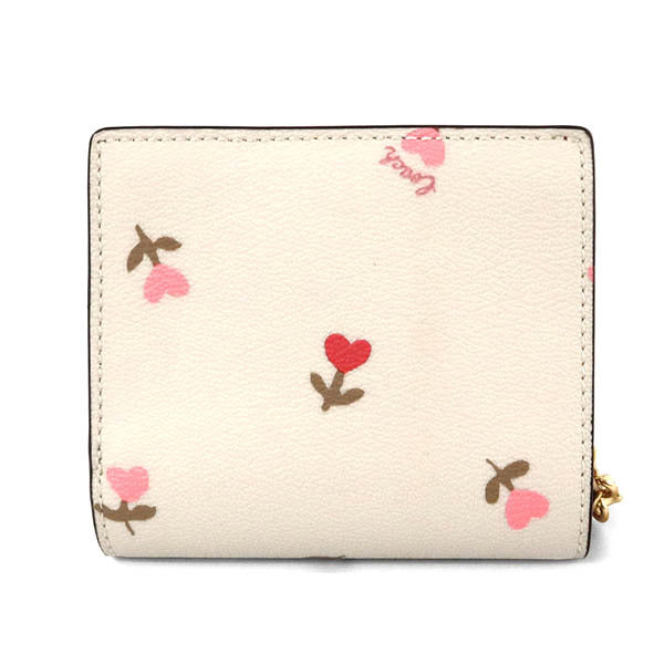COACH Bi-fold Wallet Multi Heart Floral Print Ladies Wallet