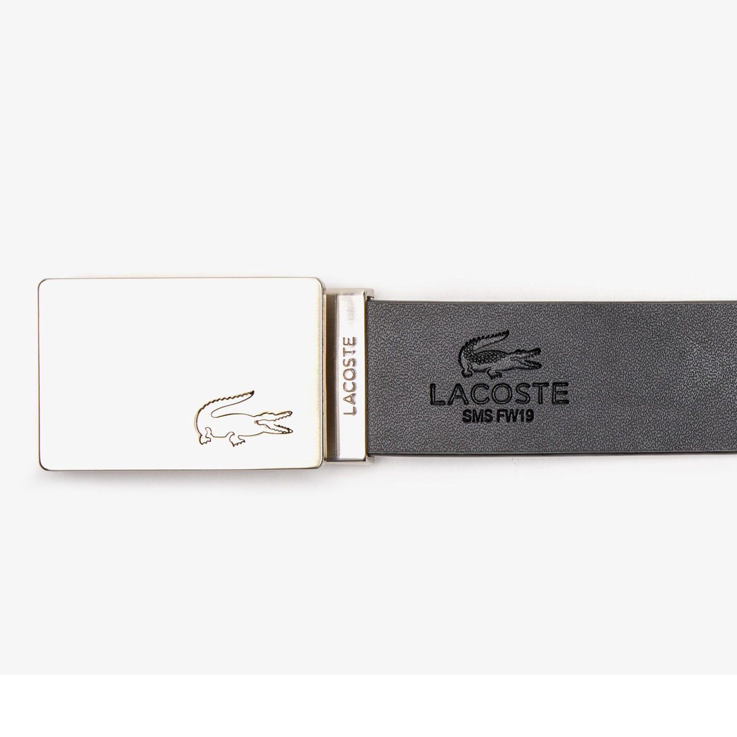 LACOSTE Men's Reversible Leather Belt And 2 Buckles