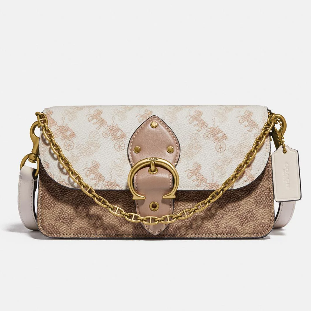 C.O.A.C.H Beat Crossbody Clutch In Signature Canvas With Horse And Carriage Print