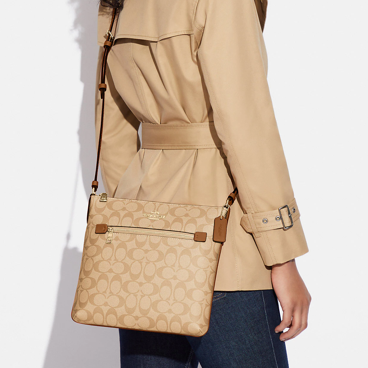 C.O.A.C.H Rowan File Bag In Signature Canvas