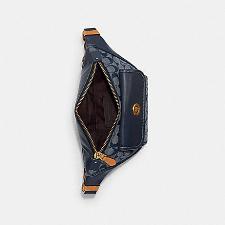 C.O.A.C.H Waist Belt Bag In Signature Chambray
