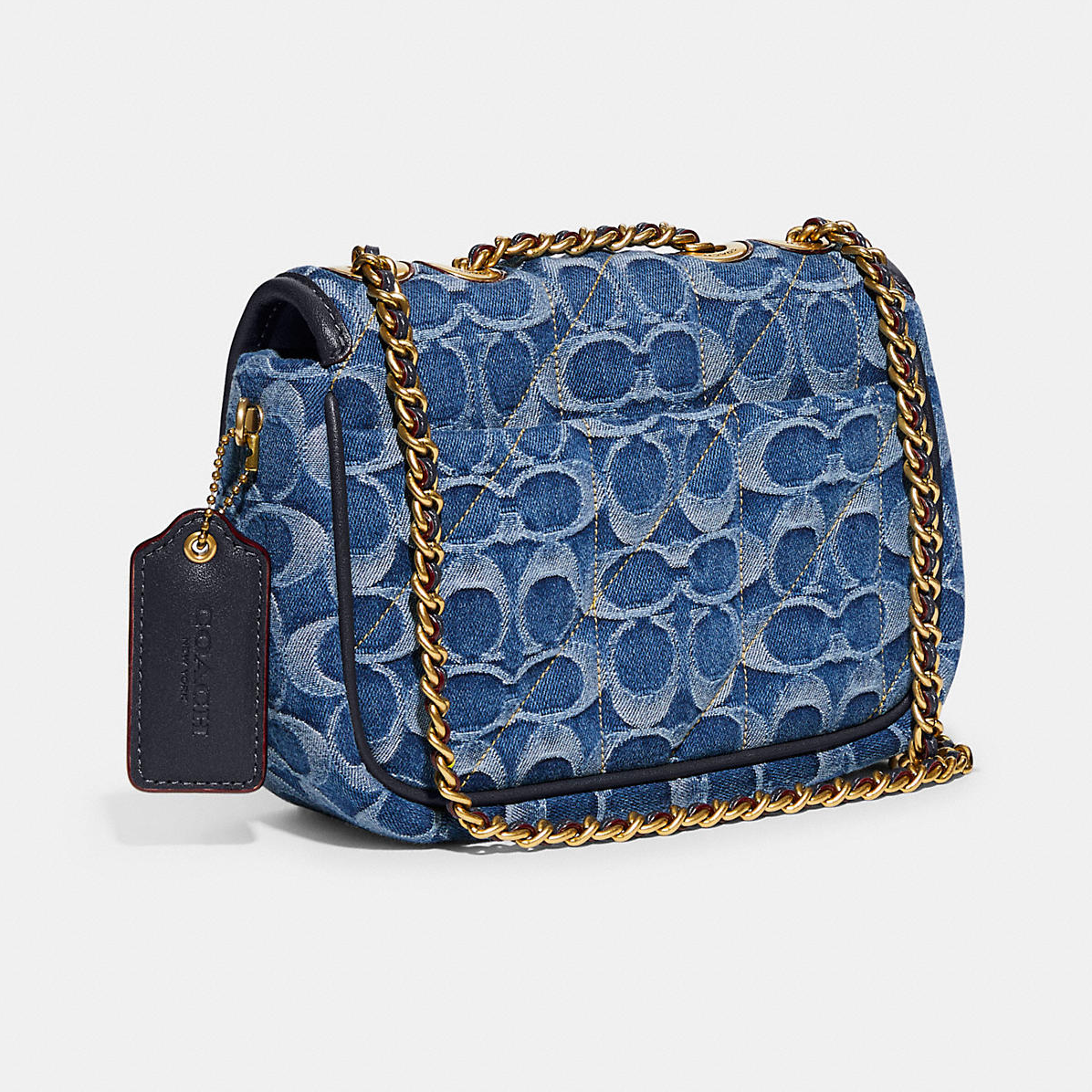 C.O.A.C.H Pillow Madison Shoulder Bag In Signature Canvas with Quilting