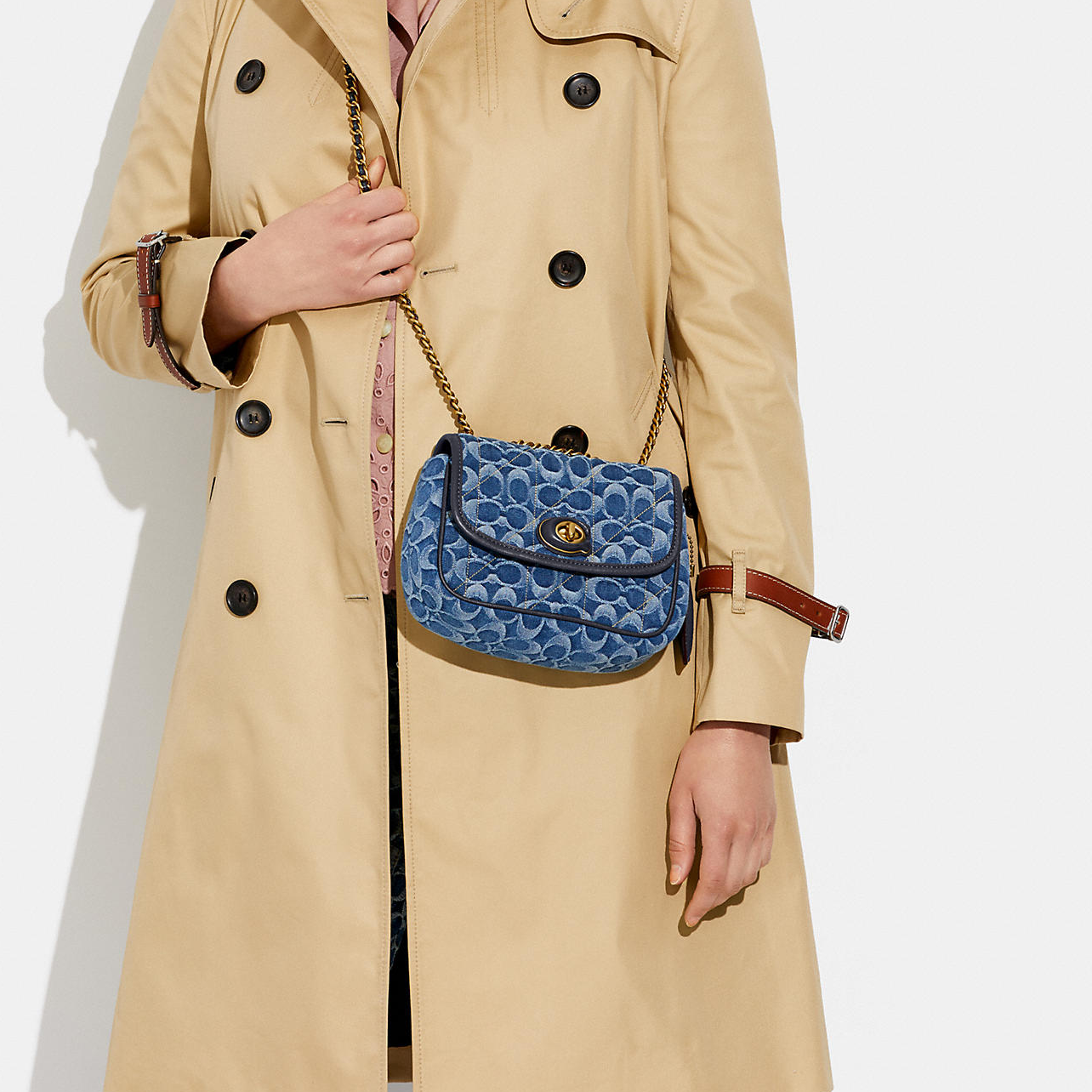 C.O.A.C.H Pillow Madison Shoulder Bag In Signature Canvas with Quilting