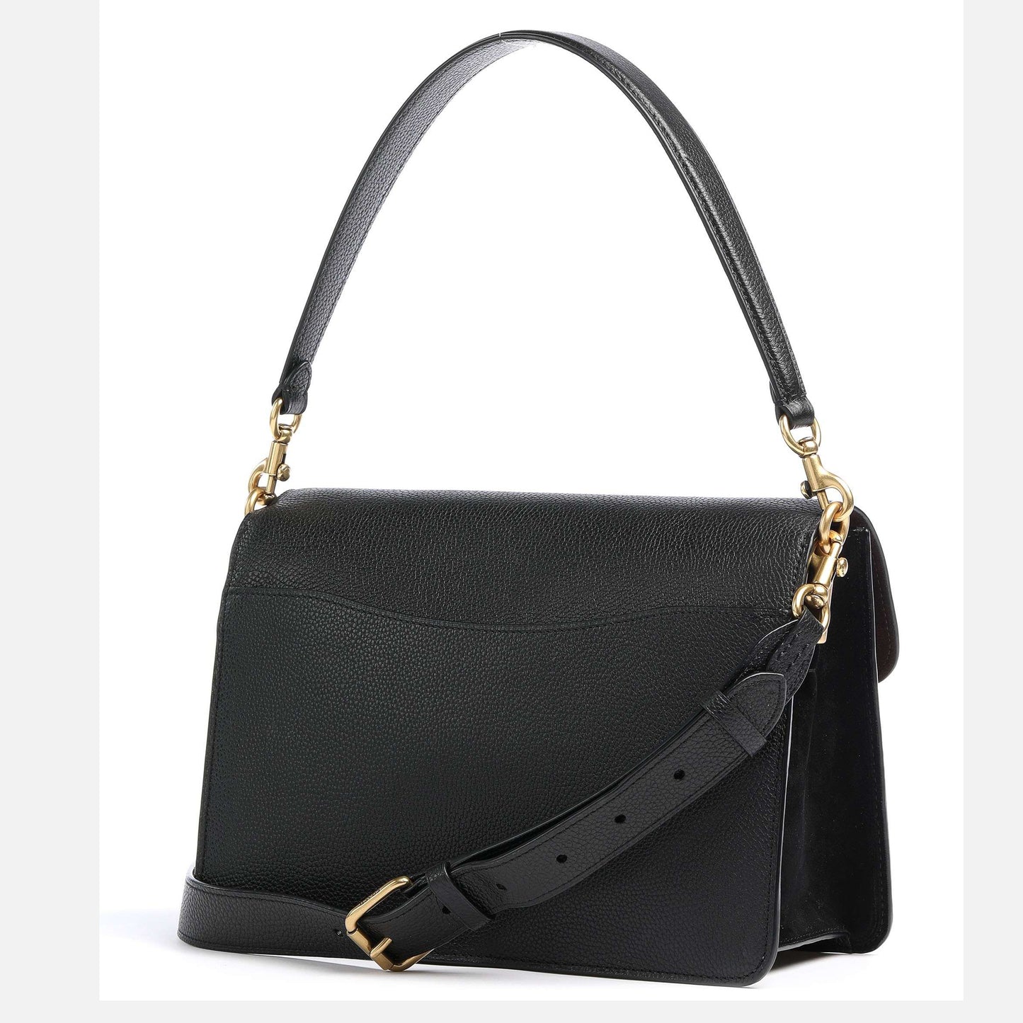 COACH Tabby Crossbody Handbag with Detachable Strap for Crossbody Wear in Elegant Black