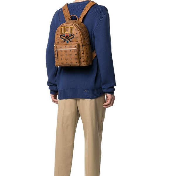 MCM WOMEN'S LOGO BACKPACK