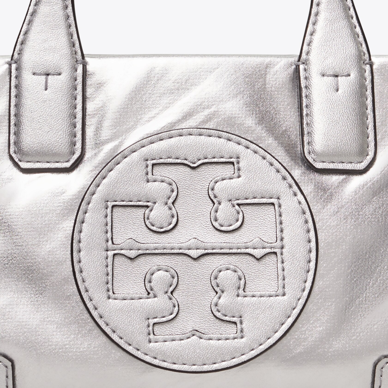 TORY BURCH Ella Metallic Micro Tote Bag